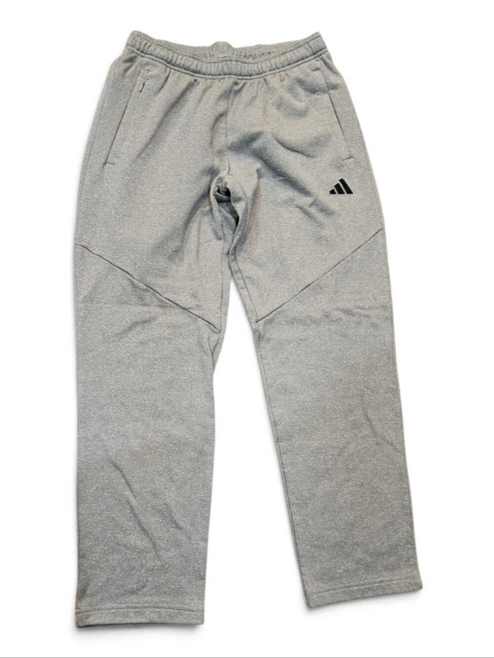 adidas Aeroready Mens Light Gray Athletic Joggers. Size Medium
